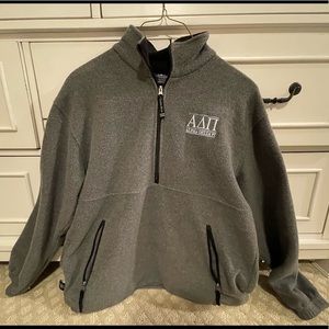 Alpha Delta Pi Quarter Zip Charles River Fleece Pullover